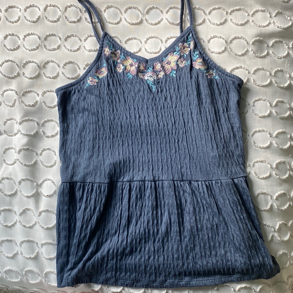 Blue Flower Top